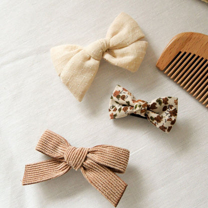 Set barrettes plumetis