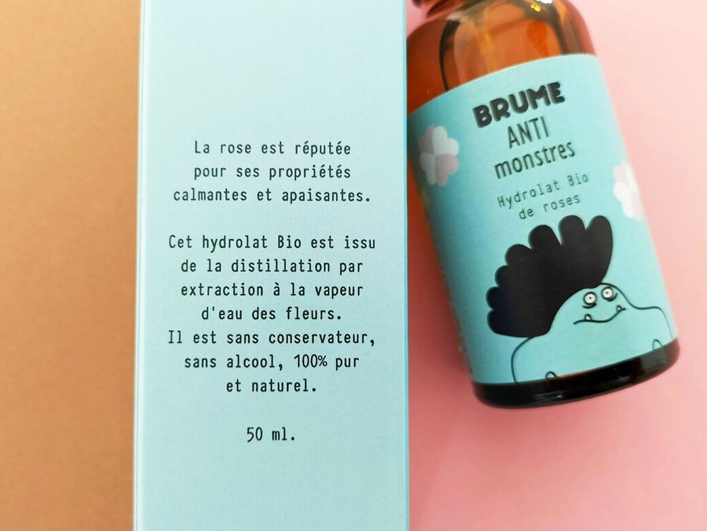 Brume enfant anti-monstres eau de rose Bio