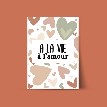 Affiche "A la vie à l'amour"