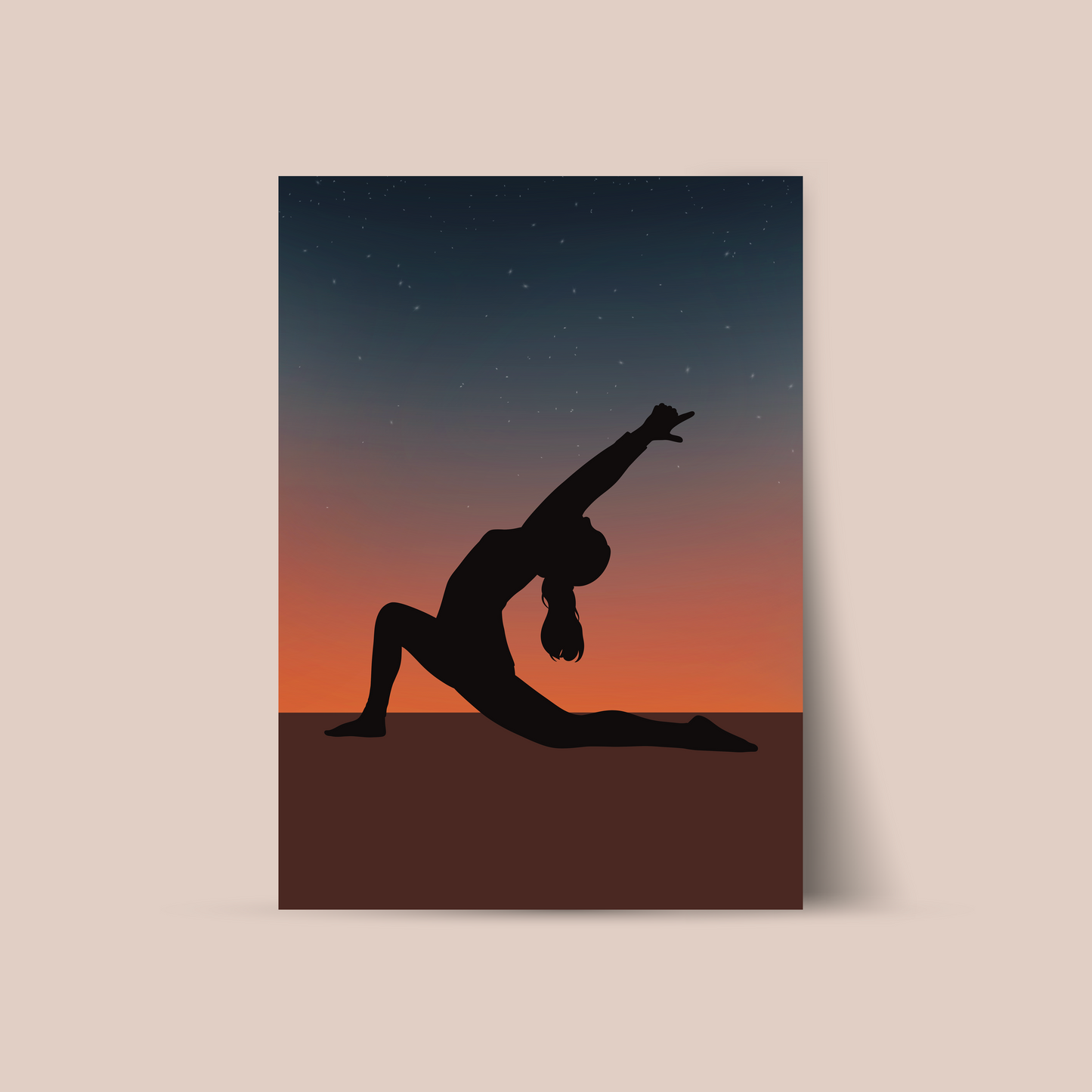 Affiche "Sunset Yoga"