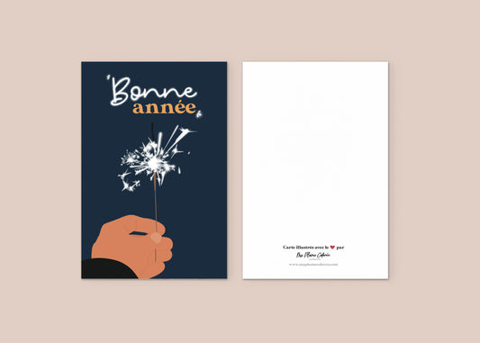 Carte "Bonne année"