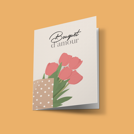 Carte "Bouquet d'amour"