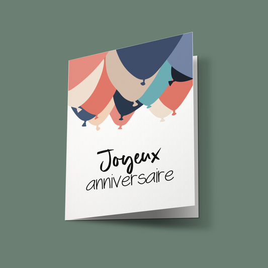 Carte "Joyeux anniversaire"