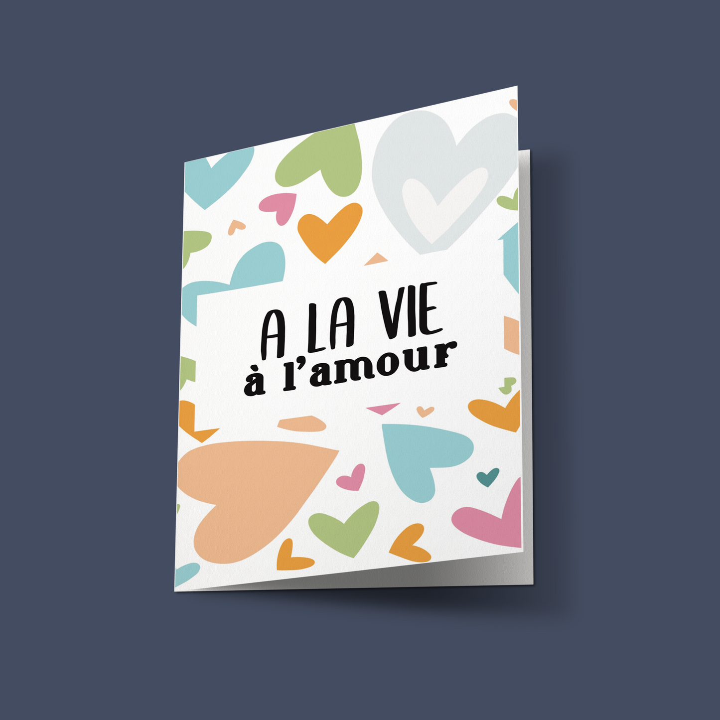 Carte "A la vie à l'amour"