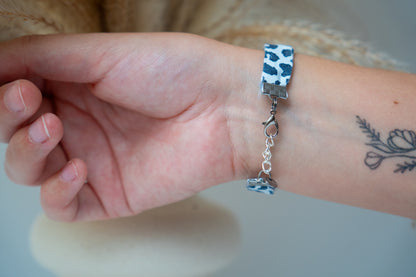 Bracelet en tissu à motifs