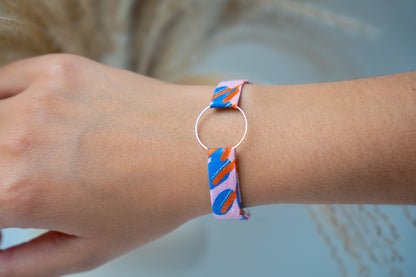 Bracelet en tissu à motifs