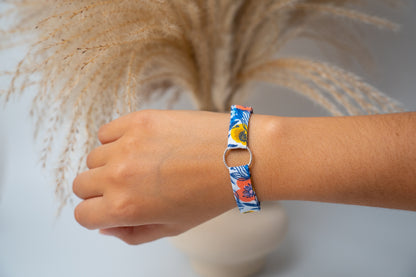 Bracelet en tissu à motifs